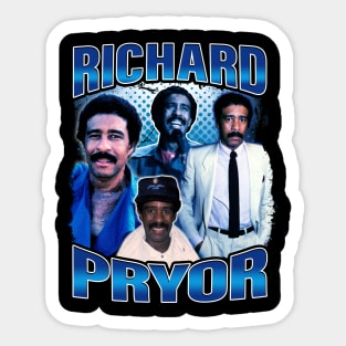 Richard Comedy Fans Retro 70s Tribute Icons Sticker